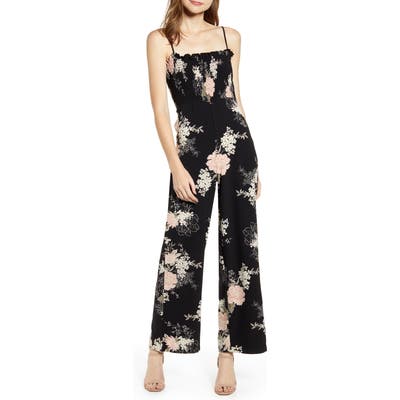 Bishop + Young Florentina Smocked Jumpsuit, Black