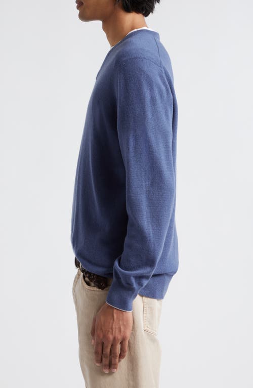 Shop Brunello Cucinelli Cashmere V-neck Sweater In Odissea/ciottolo