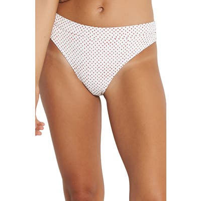 Billabong Candy Hike High Waist Bikini Bottoms, White