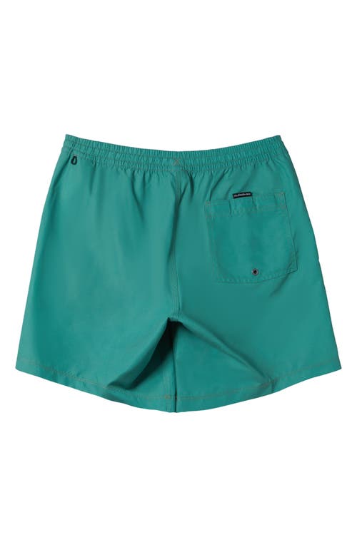 Quiksilver Everyday Solid Volley Swim Trunks In Frosty Spruce