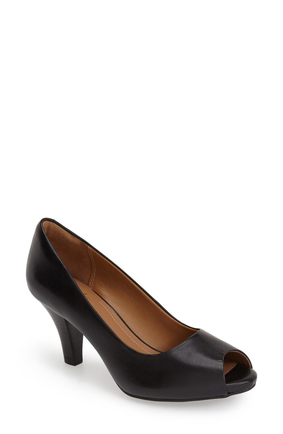 clarks peep toe