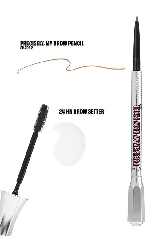 Benefit Cosmetics Mini Bigtime Brow Pencil And Brow Gel Set Shade 2 In Shade 2