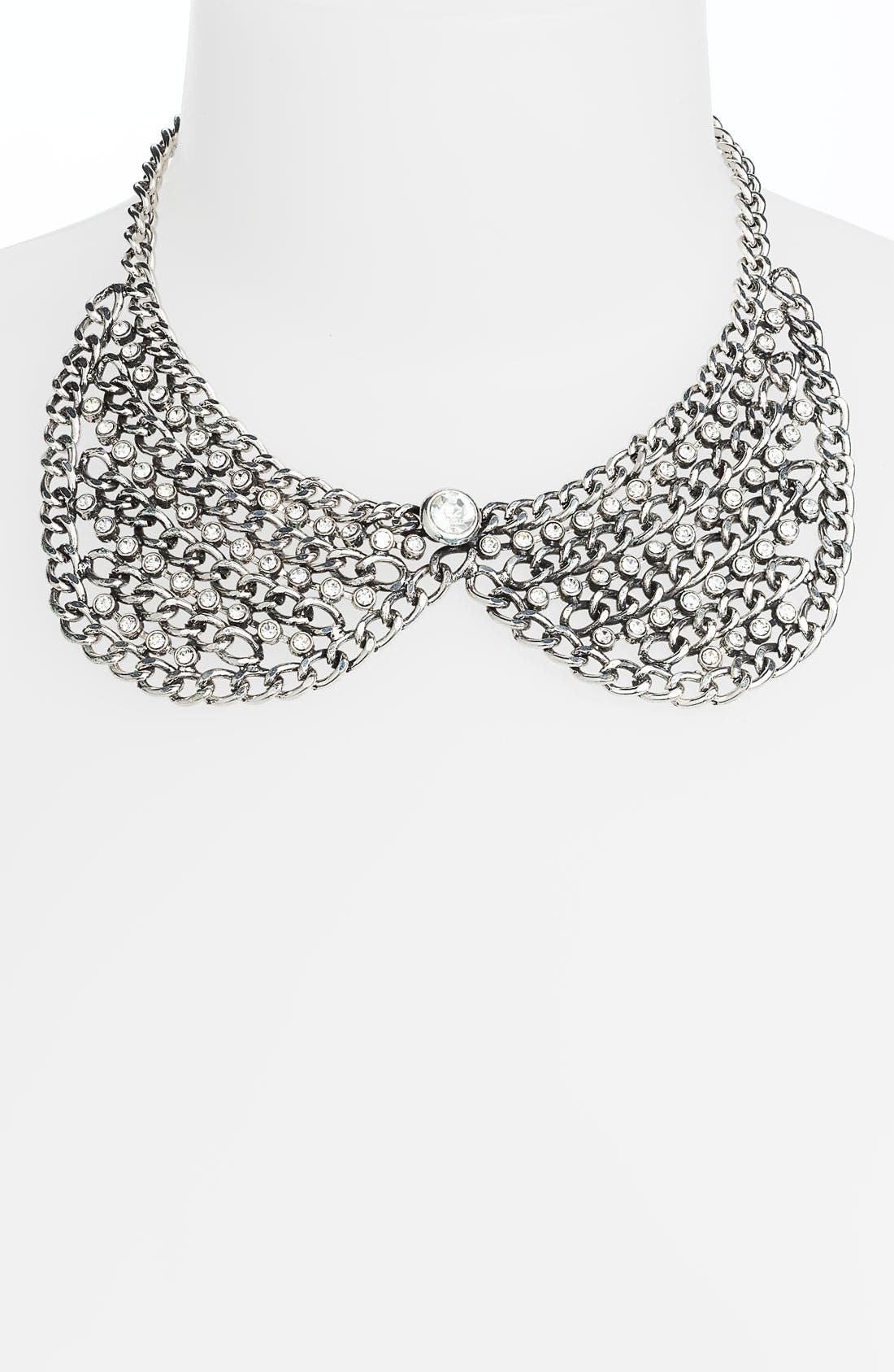 BP. Chain & Rhinestone Collar Necklace | Nordstrom