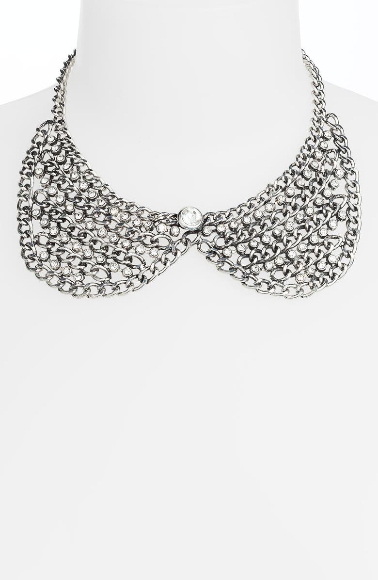 Rhinestone collar necklace Clearance