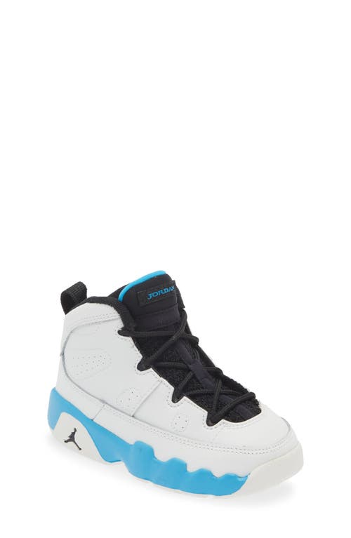 Jordan Kids' Air  9 Retro High Top Sneaker In White