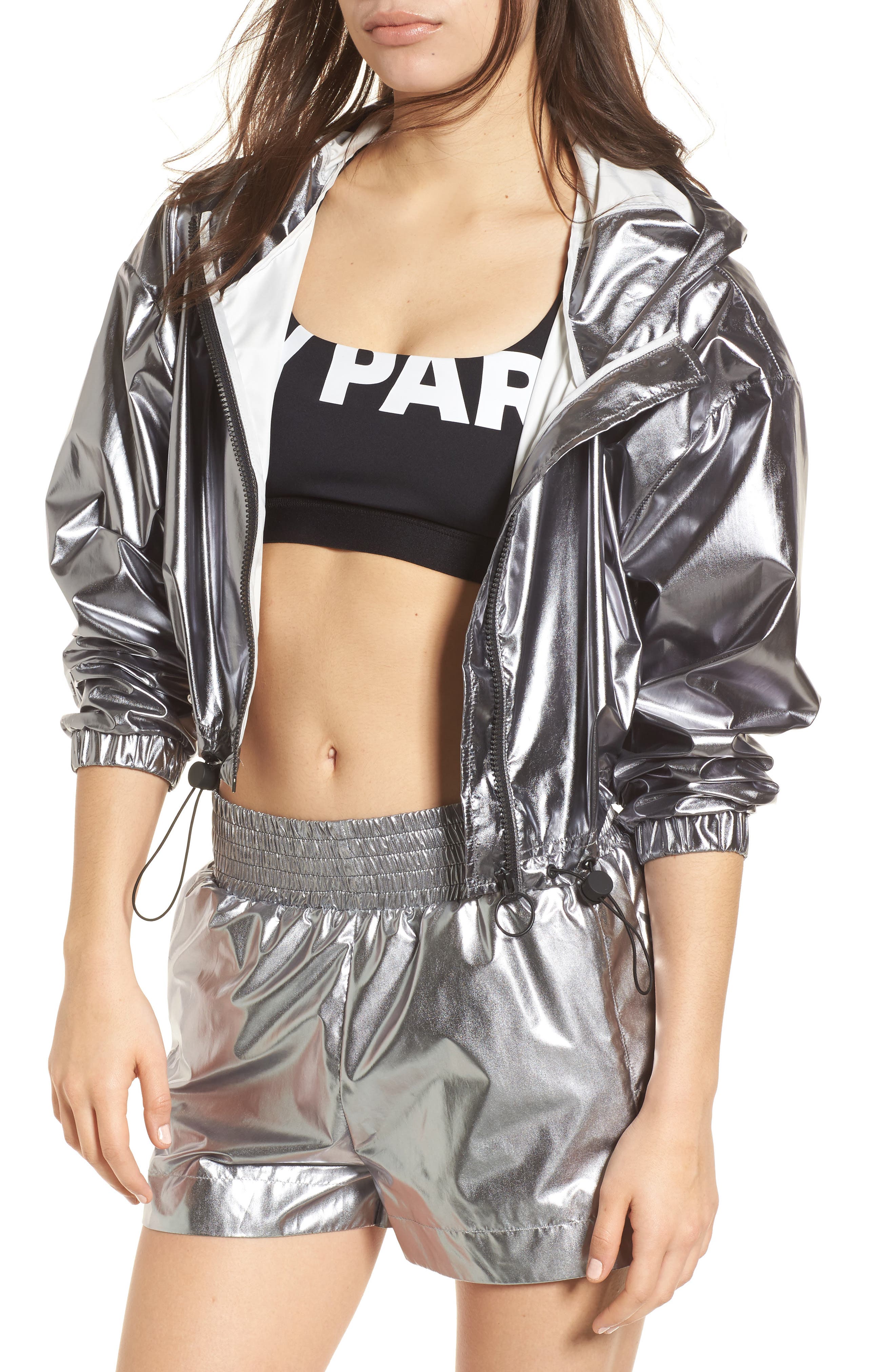 ivy park silver jacket