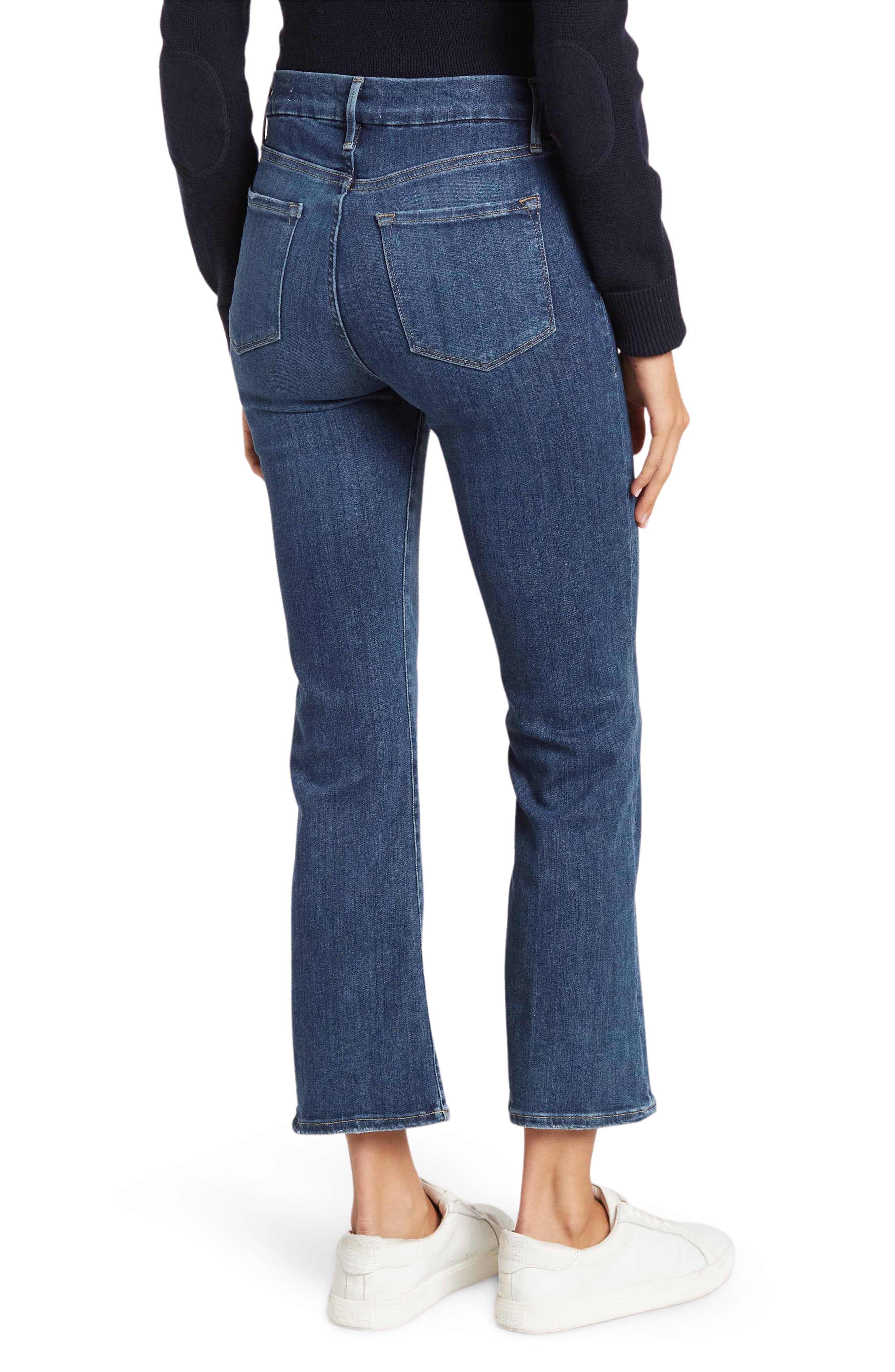 FRAME Le Cropped Mini Bootcut Jeans 