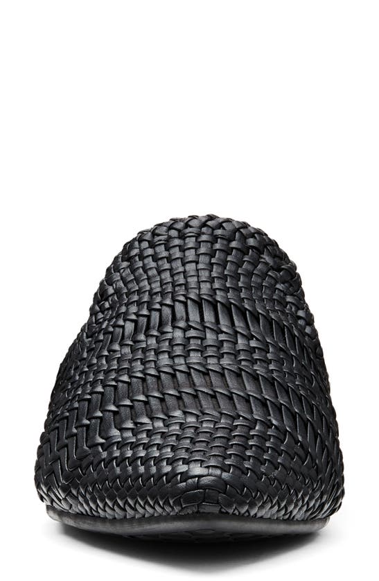 Birdies Dove Woven Pointed Toe Mule In Black Woven