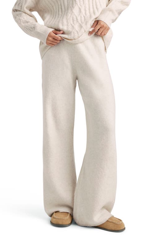 Splendid Stassi Cable Stitch Sweater Pants in Oat Heather 