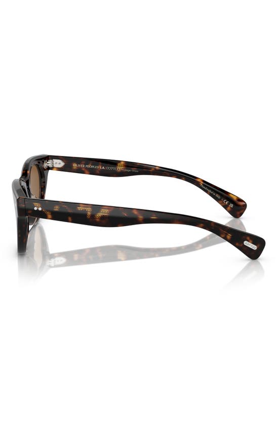 Oliver Peoples Avelin 52mm Butterfly Sunglasses In Shiny Black