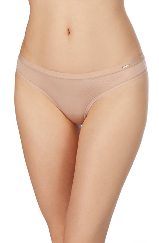 Shop Le Mystere Infinite Comfort Thong In Natural