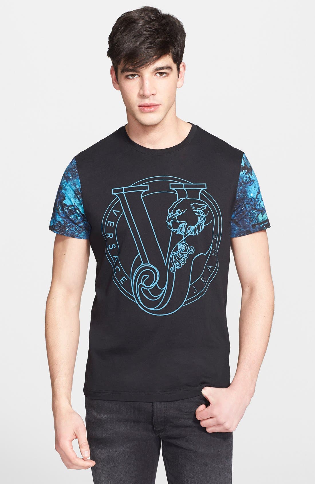 Versace Jeans Sleeve Print Graphic TShirt Nordstrom