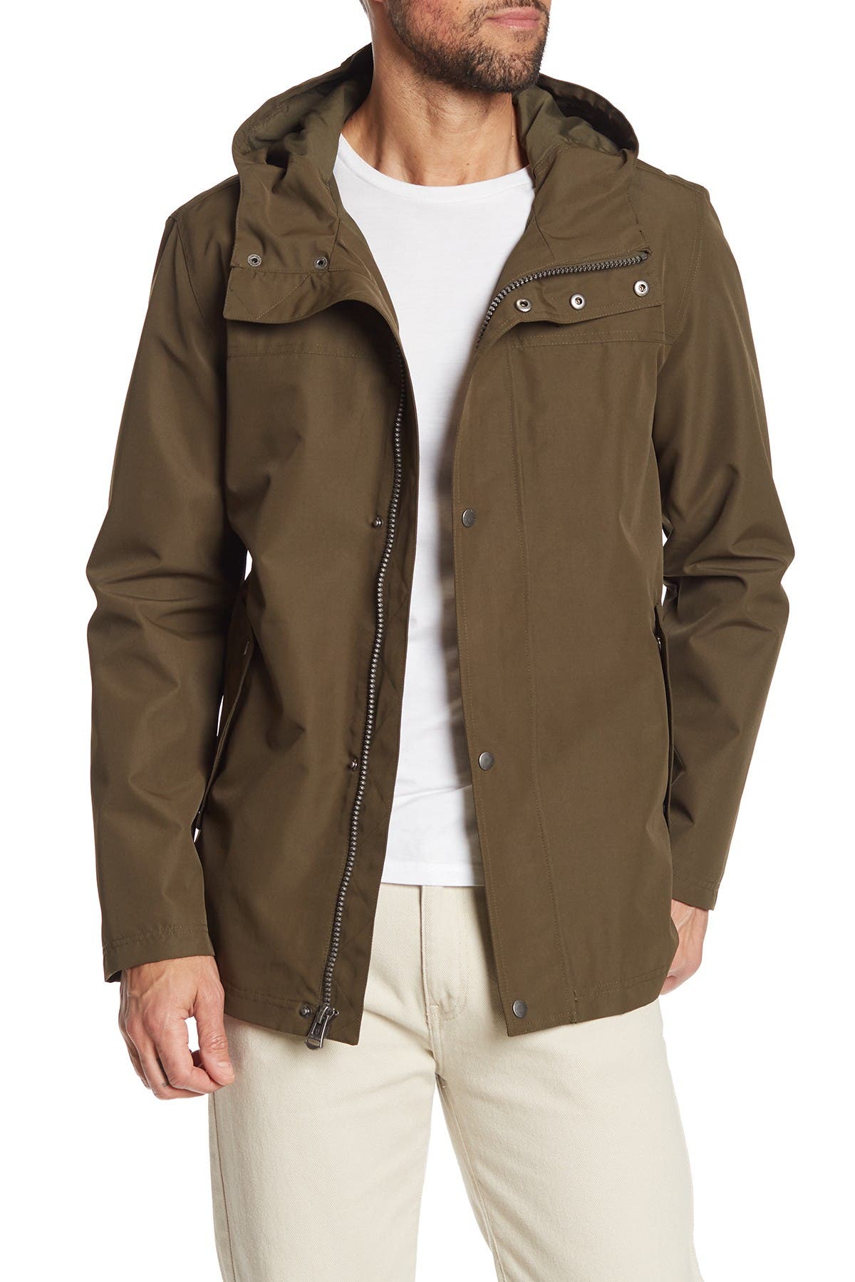 modern rain jacket