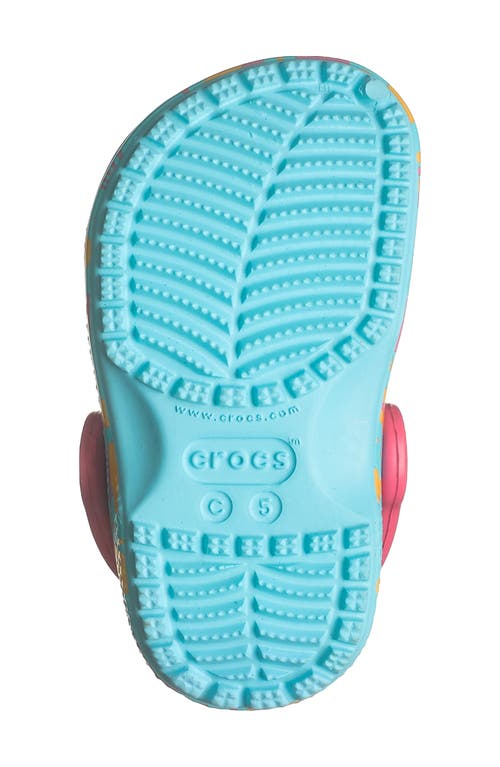 Shop Crocs Kids' Classic Island Escape Clog In Hyper Pink/multi