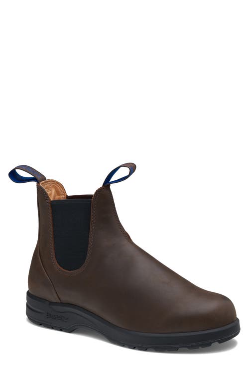 Blundstone Footwear Thermal Waterproof Genuine Shearling Lined Chelsea Boot in Antique Brown