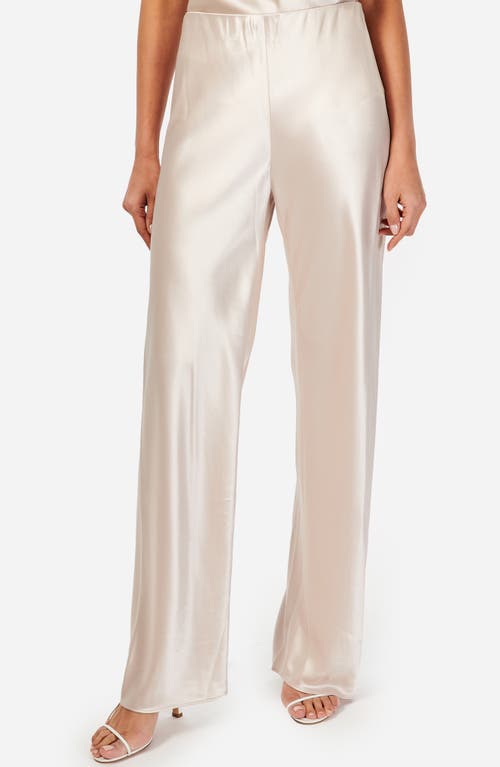 Shop Cami Nyc Bristol Satin Pants In Oat