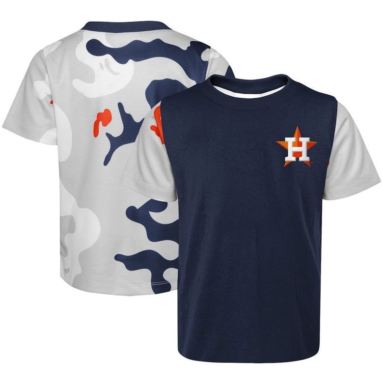 Outerstuff Kids' Youth Navy/gray Houston Astros Officials Practice T-shirt