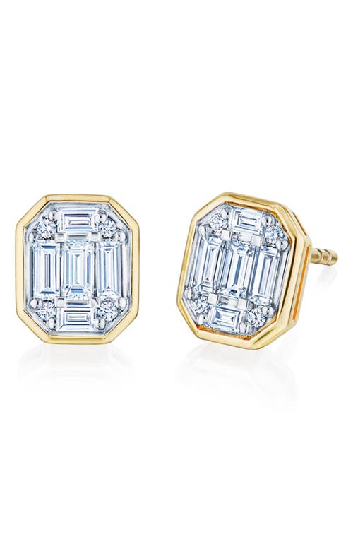 Kwiat Sunburst Diamond Stud Earrings in Yellow Gold at Nordstrom