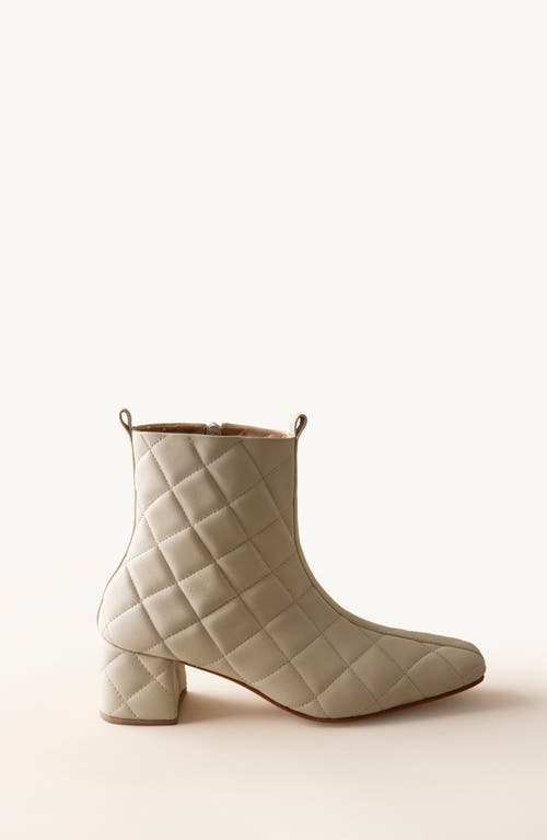 Shop Huma Blanco Belen Quilted Boot In Quilted Bone