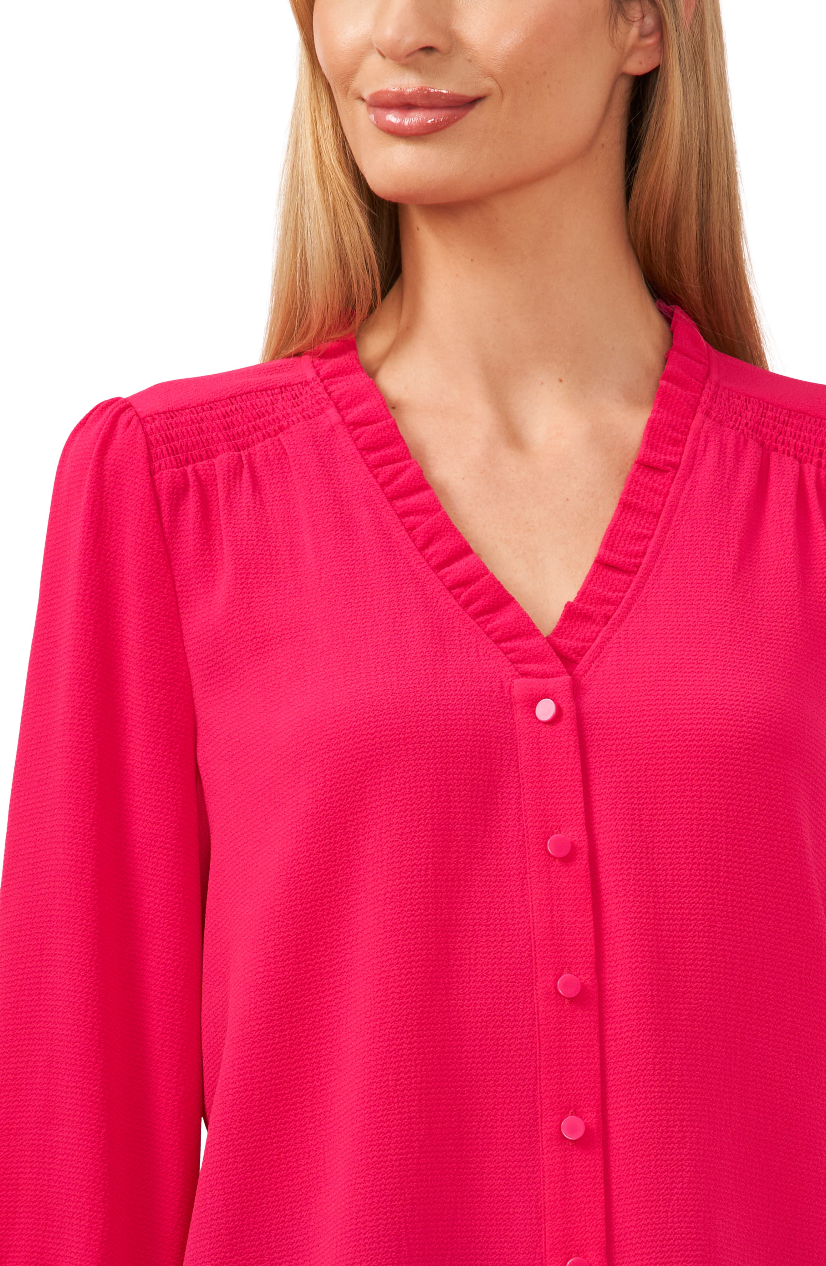 cece v neck blouse