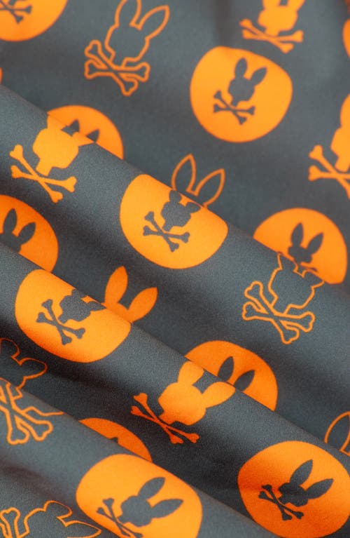 Psycho Bunny Arnold Print Swim Trunks In Urban Chic