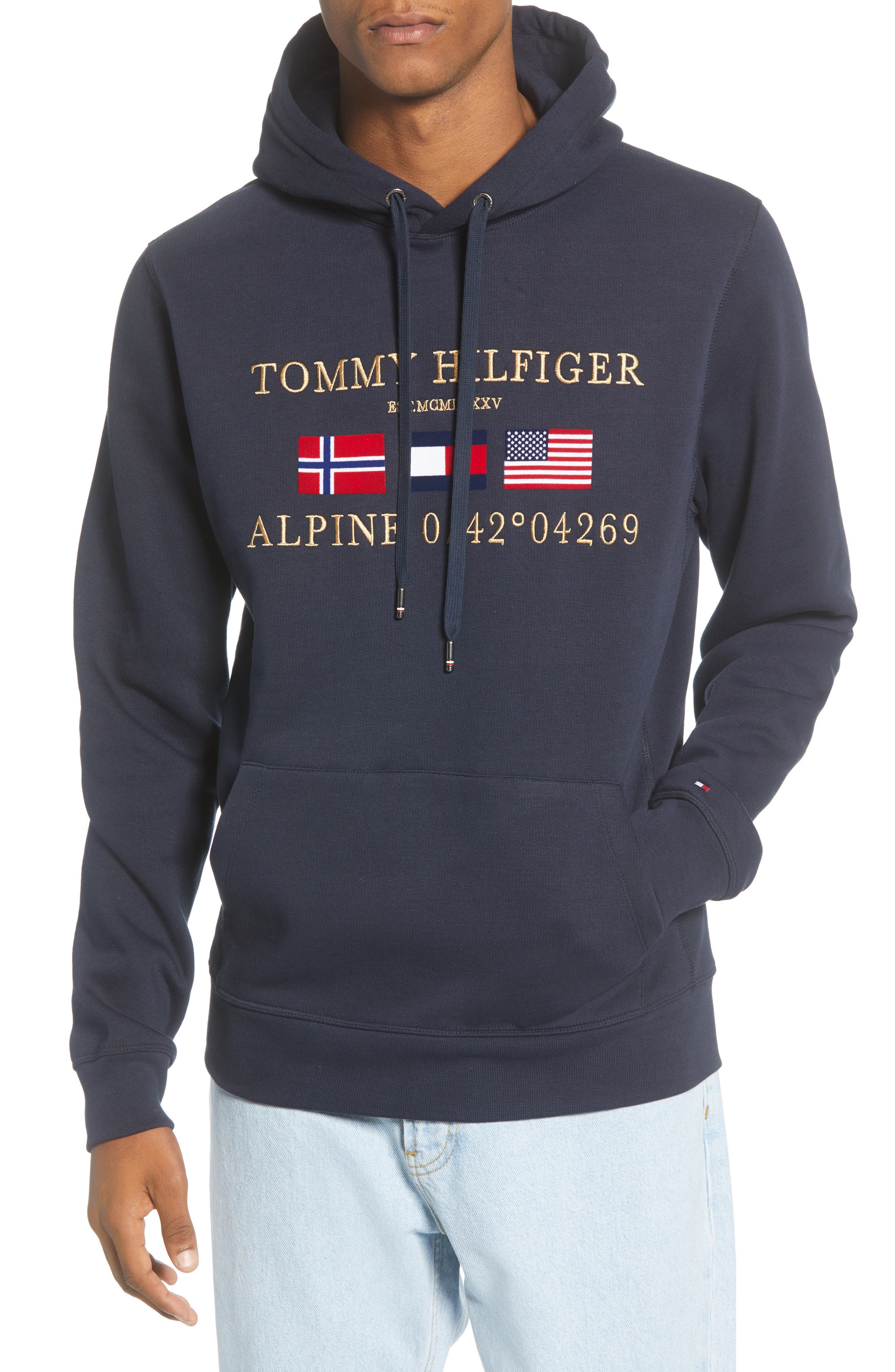 tommy hilfiger embroidered hoodie