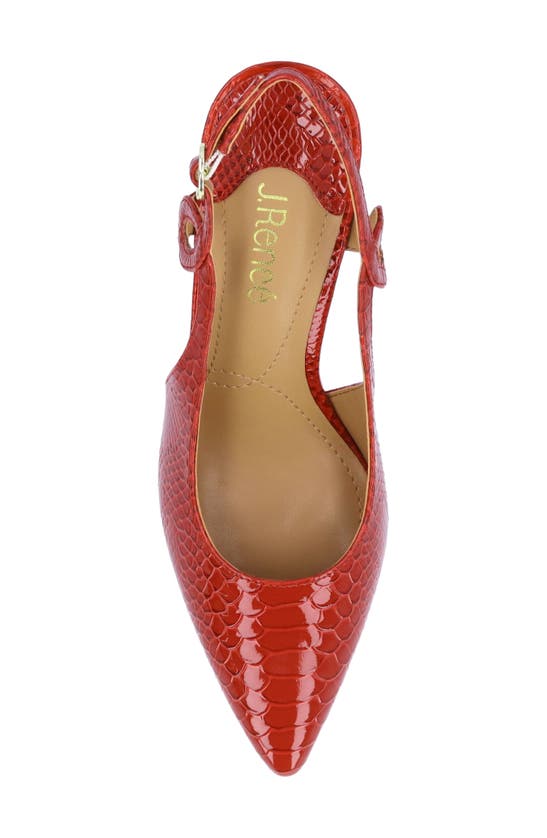 Shop J. Reneé Tindra Pointed Toe Slingback Pump In Red