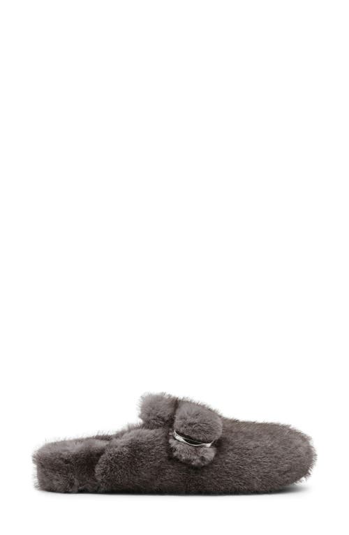 Shop Steve Madden Bohan Faux Fur Mule In Grey