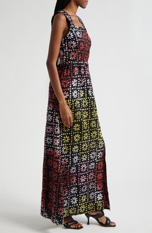 Shop Busayo Yinka Maxi Dress In Black Multi