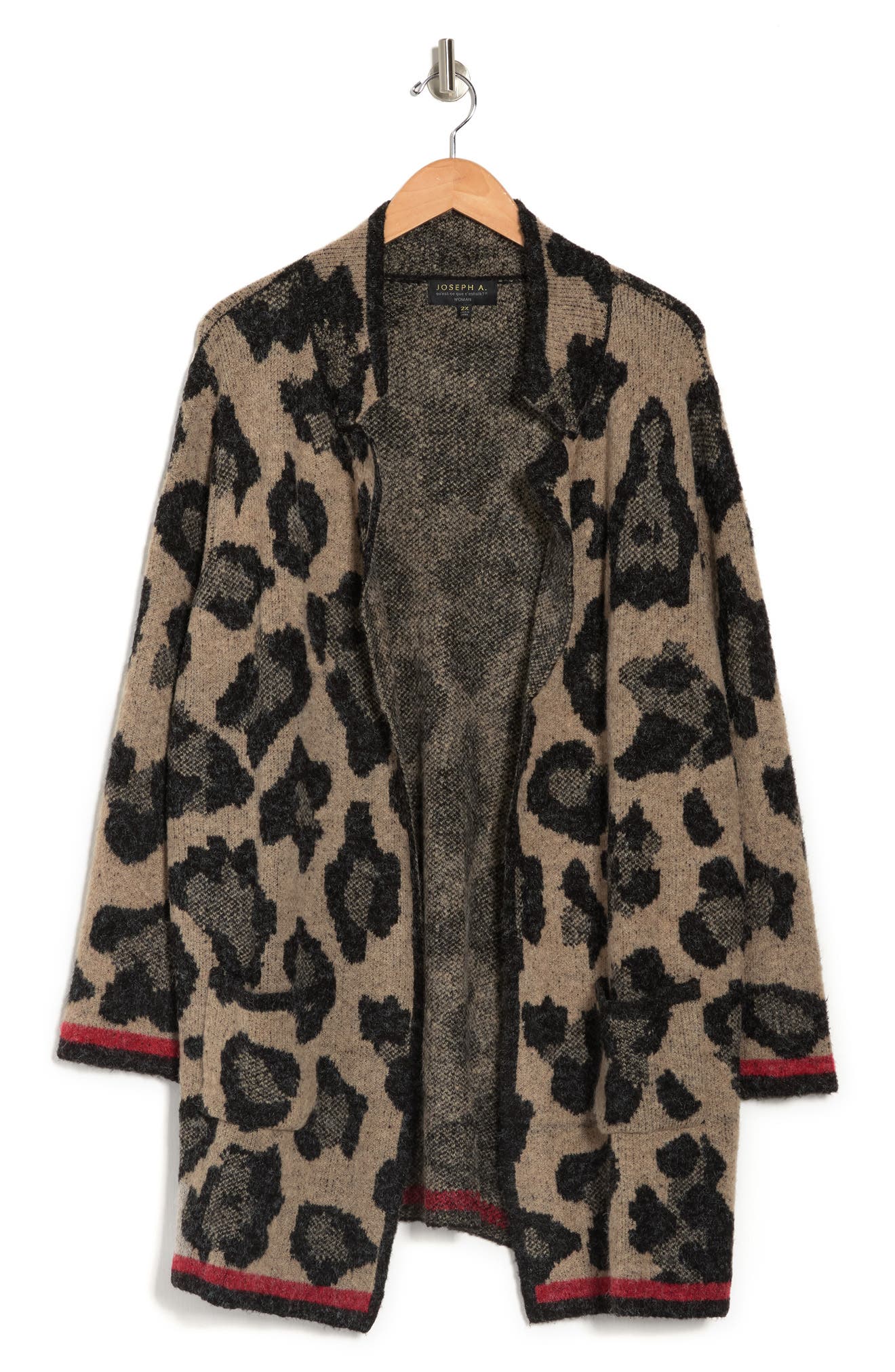 Joseph A Leopard Cardigan In Tipped 