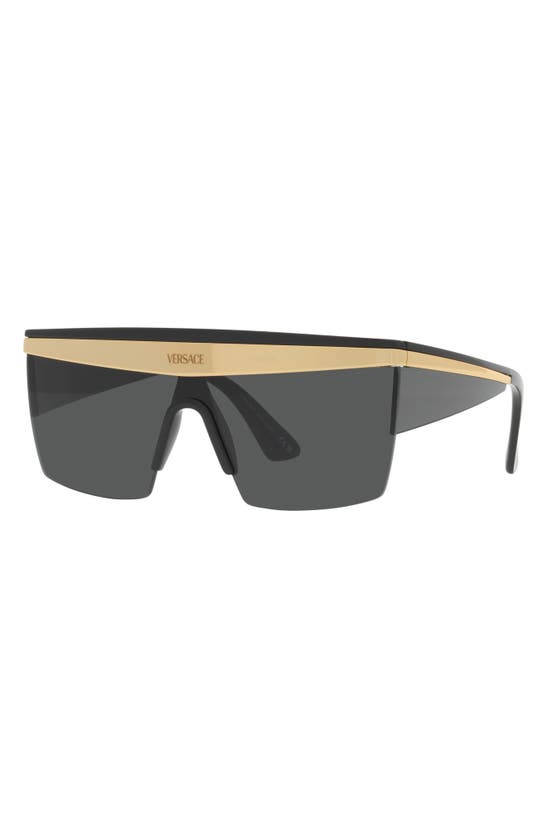 Versace 44mm Shield Sunglasses