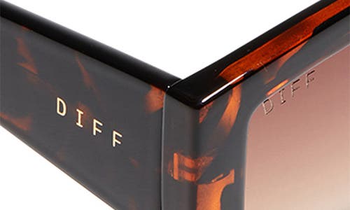Diff 55mm Kai Slim Sunglasses In Dark Tortoise
