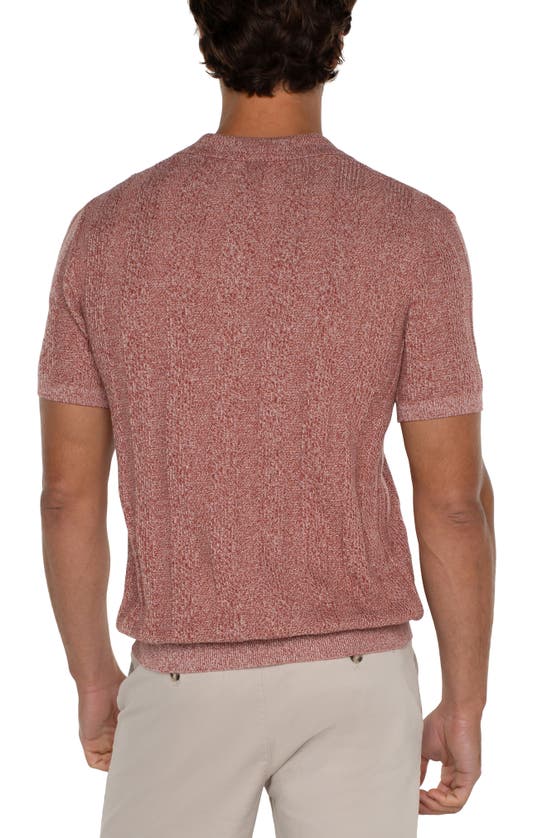 Shop Liverpool Los Angeles Rib Polo Sweater In Nantucket Red Multi