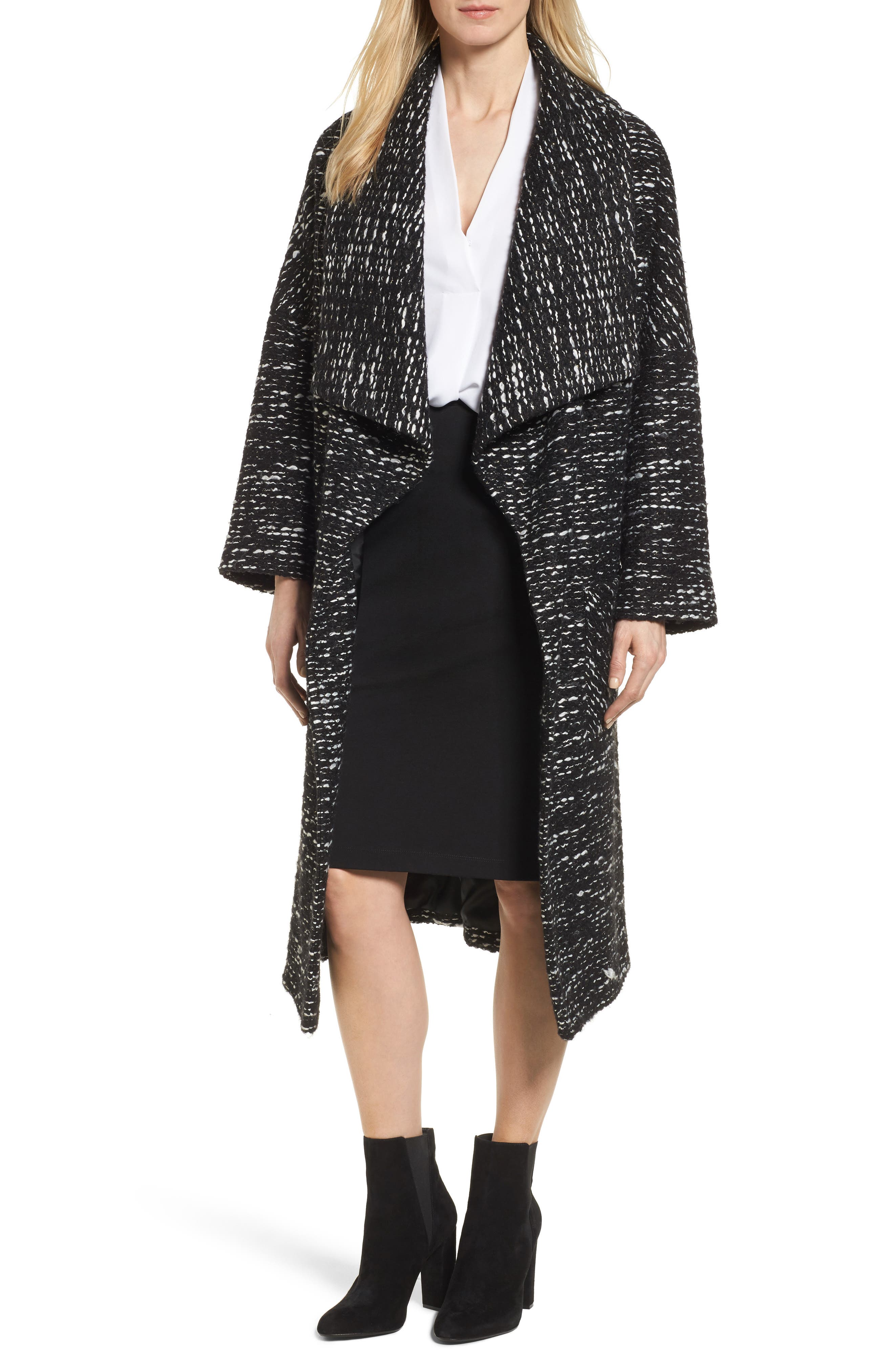 Charles Gray London Drape Front Long Clutch Coat Nordstrom