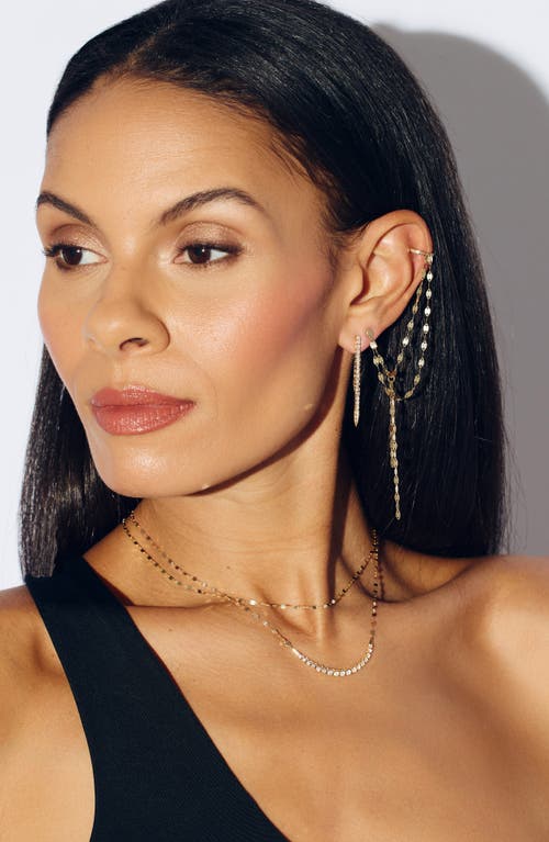 Lana Graduating Diamond Tennis Necklace In Yellow Gold
