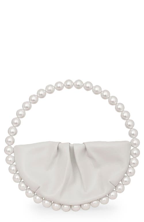 L'alingi L'alingi Eternity Imitation Pearl Top Handle Bag in White