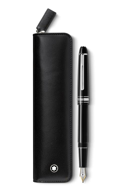 Montblanc Meisterstück Classique Fountain Pen and Pen Pouch Set in Black at Nordstrom