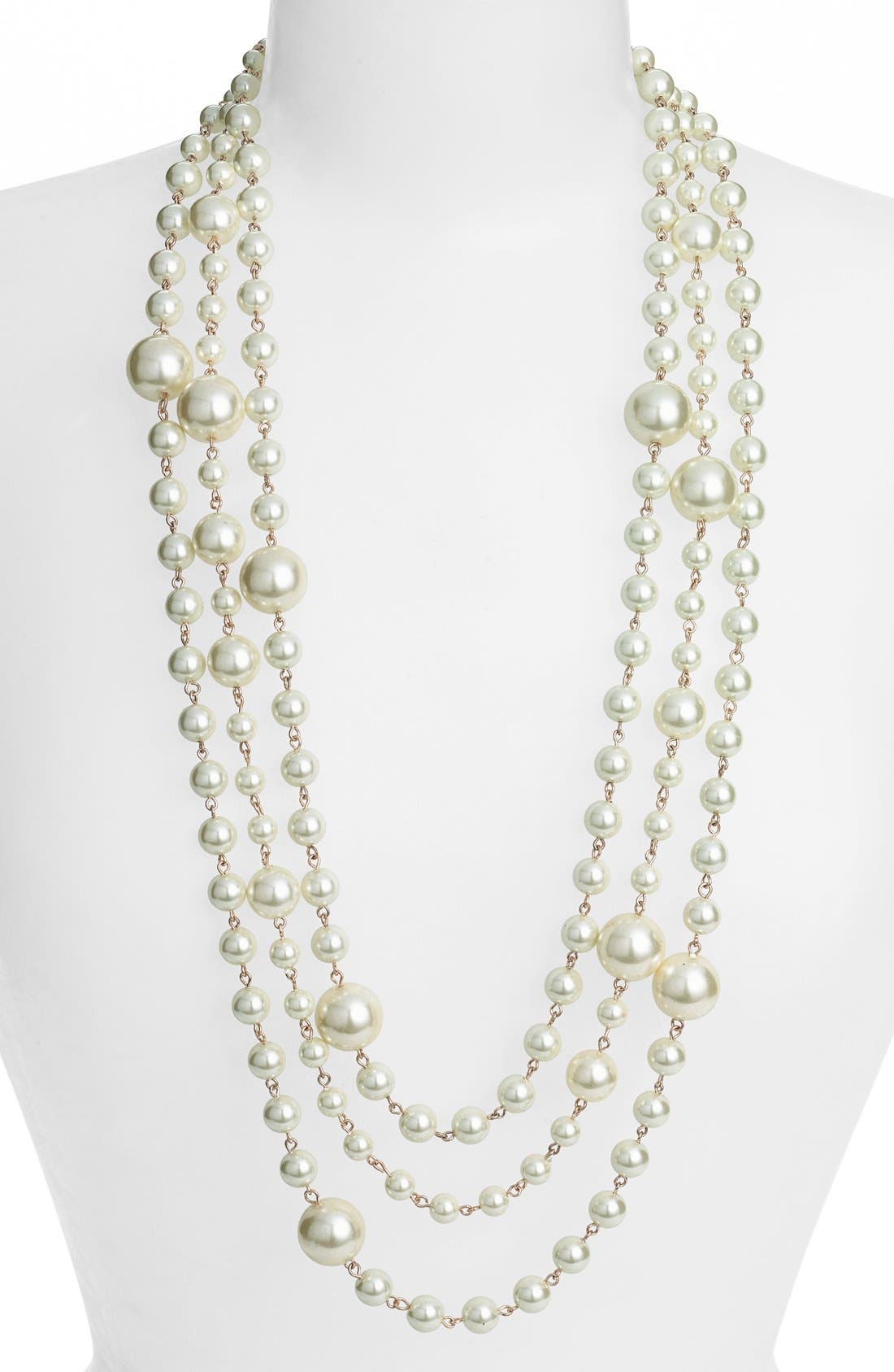 Nordstrom Faux Pearl Multilayer Necklace Nordstrom