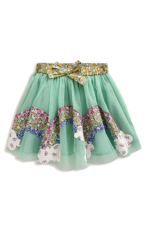 Shop Mini Boden Kids' Fun Tulle Skirt In Blue Frost Rainbows