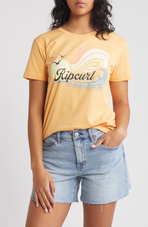 Sun Wave Graphic T-Shirt in Orange