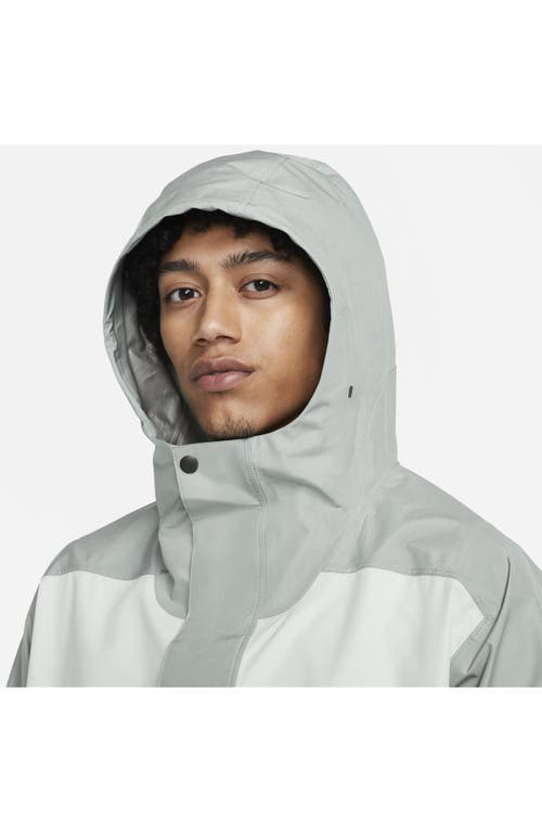 Shop Nike Sportswear Storm-fit Adv Anorak In Mica Green/light Silver