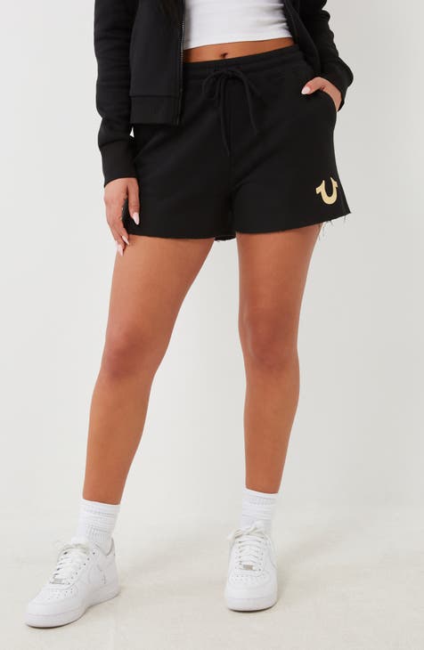 Foil Tie Waist Shorts