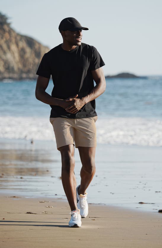 Shop Western Rise Evolution Hybrid Nylon Stretch Twill Chino Shorts In Sand