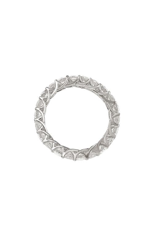 Suzy Levian Cubic Zirconia Band Ring In White