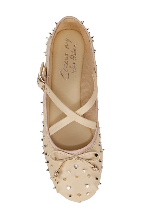 Shop Circus Ny By Sam Edelman Zuri Stud Mary Jane Flat In Eggshell