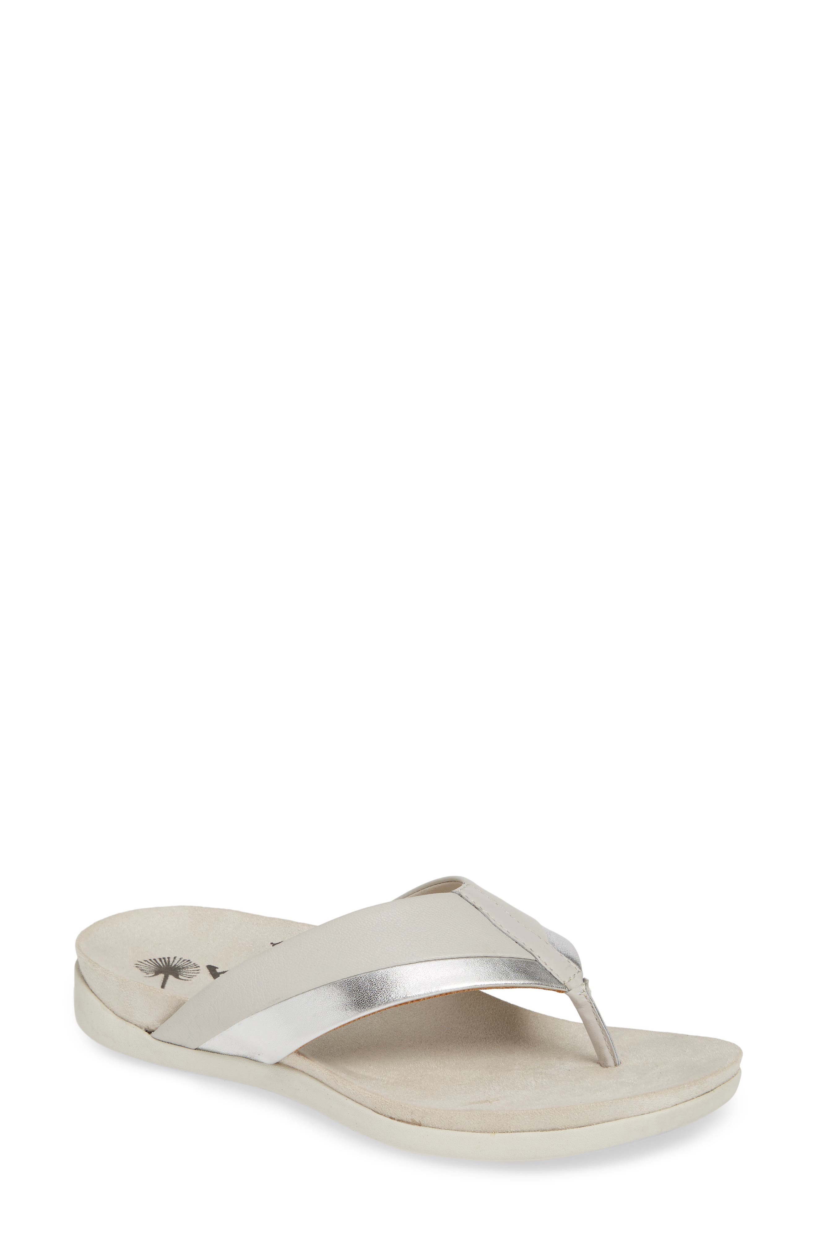 Otbt Emmeth Flip Flop, Metallic