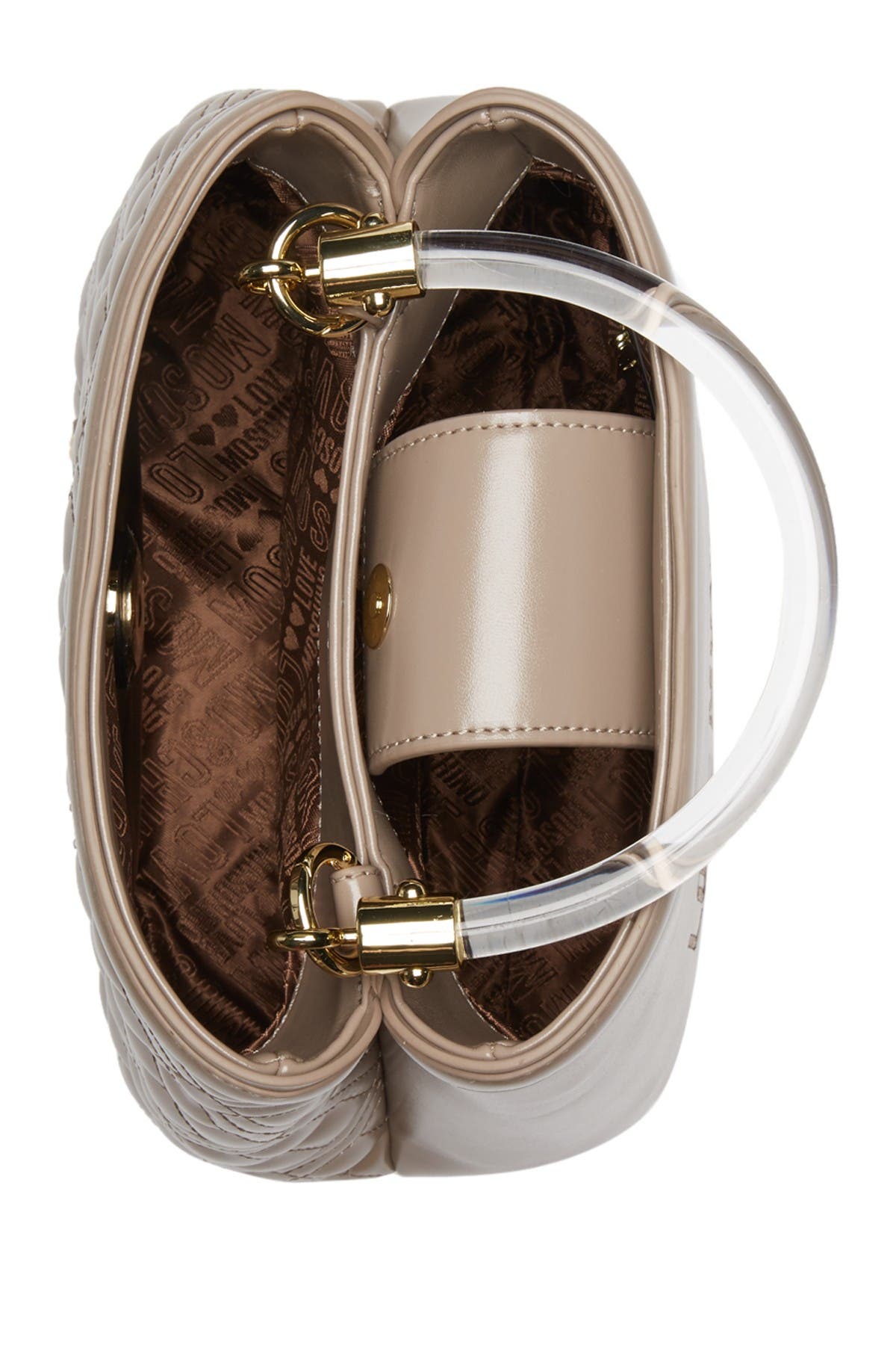 LOVE Moschino Borsa Quilted Nappa Grigio Crossbody Bag Nordstrom Rack