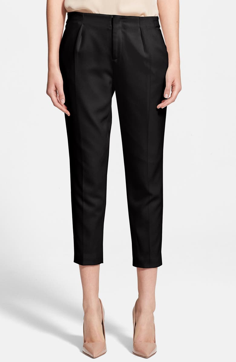 Haute Hippie Front Pleat Capri Pants | Nordstrom