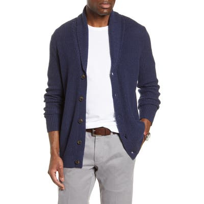 1901 Shawl Collar Cardigan, Blue