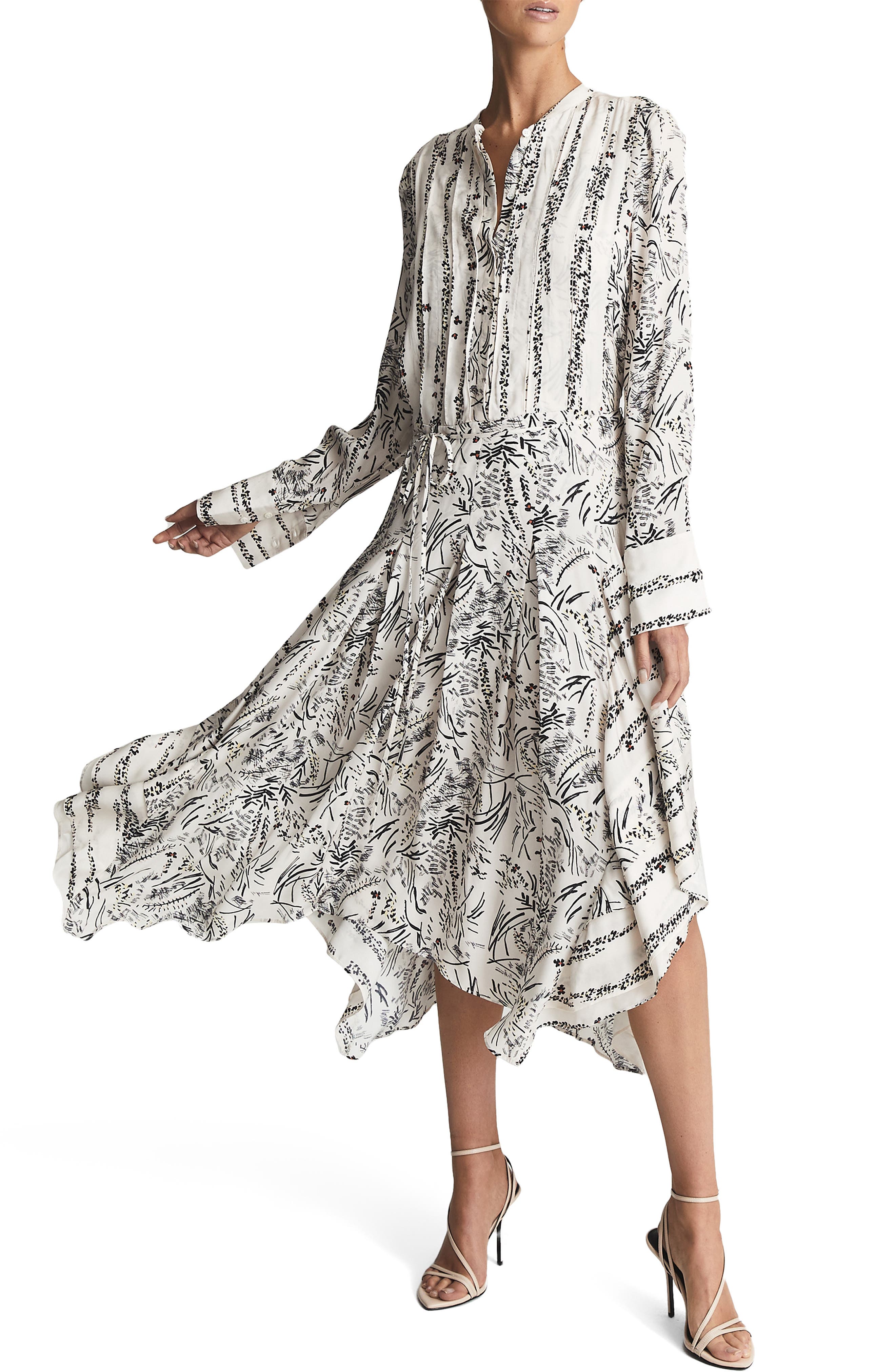 vince camuto handkerchief dress